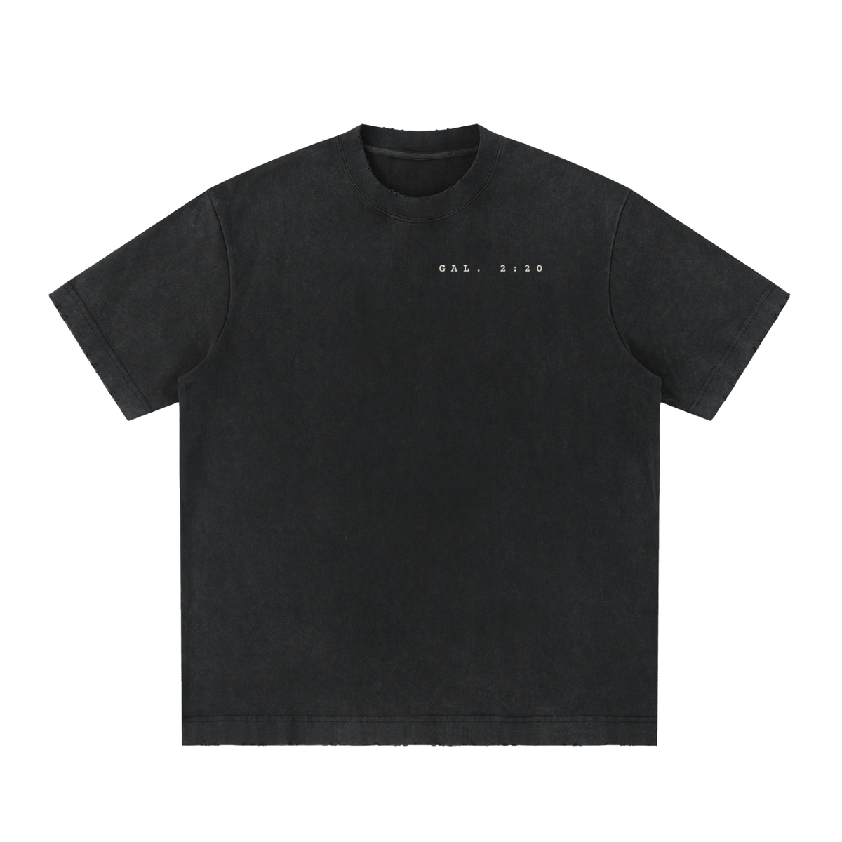 The Cross, Written Heavyweight Tee – Vintage Wash Black