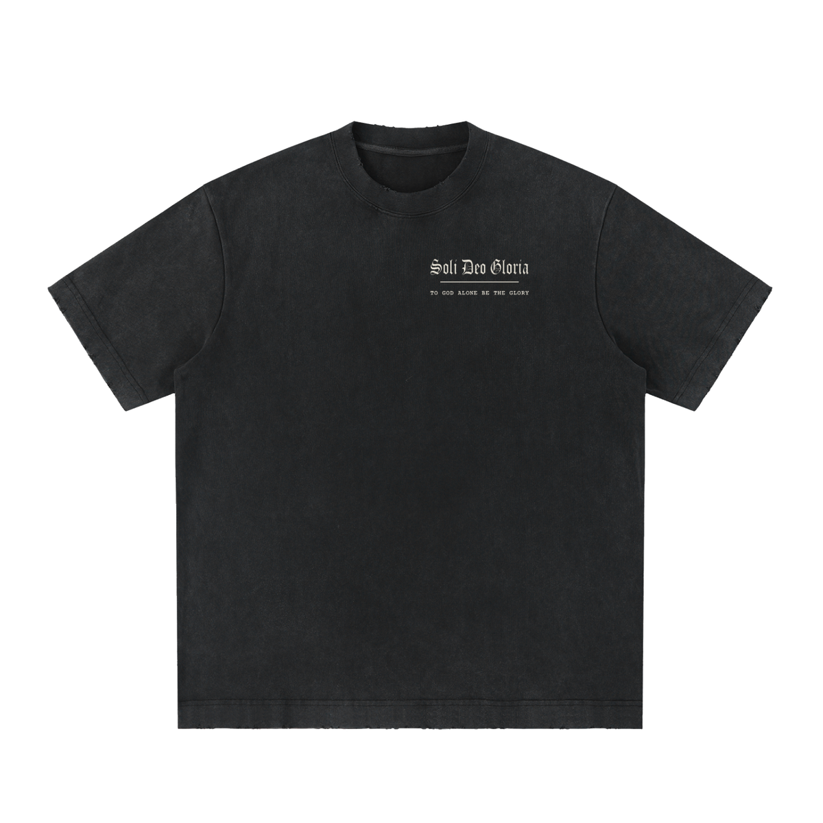 Soli Deo Gloria Heavyweight Tee – Vintage Wash Black